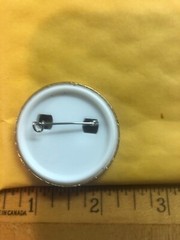 LOVE BRIDE MATRIMONY PIN BACK BUTTON