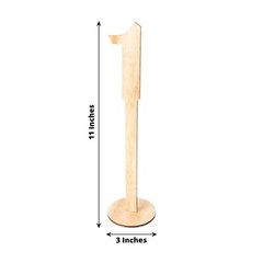 20 Natural 11 in Wood 1-20 TABLE NUMBERS Set on Sticks Round Base Party Events