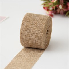 10 Meters Natural Burlap Jute Hessian Ribbon Roll Garland Wedding Decor 5cm Wide
