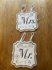 Mr. & Mrs. Wedding Wooden Wall Hanging Sign
