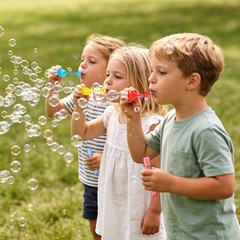 EagleStone 200 PCS Mini Bubble Wands in 10 Colors, Bulk Party Favors for Kids…