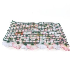 6 Pcs Artificial Silk Flower Wall Panel Floral Backdrop Party Wedding Decoration