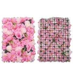 12* Artificial Rose & Dahlia Flower Wall Panels Bouquet Wedding Party Home Decor