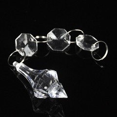 30 Acrylic Crystal Clear Bead Garland Hanging Chandelier Wedding Decor Supplies