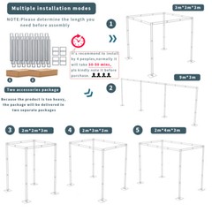 Heavy Duty Wedding Backdrop Stand Kit Canopies Frame Adjustable Party Background