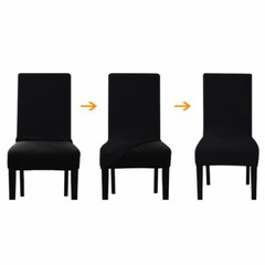 1/4/6pcs Stretch Dining Elastic Chair Cover Spandex Slipcover Seat Protector