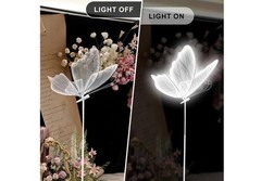 2 PCS CNCEST 23.6″ Wedding Butterfly LED Floor Lamp Set Adjustable Stand Lights