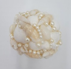 Beach Wedding Seashell Ornament Table Decor 4″ Orb Beach Wedding Beach Décor