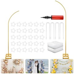 Balloon Arch Stand Kit, Balloon Arch Stand Set of 2 with Metal 7.8FT & 6.2FT