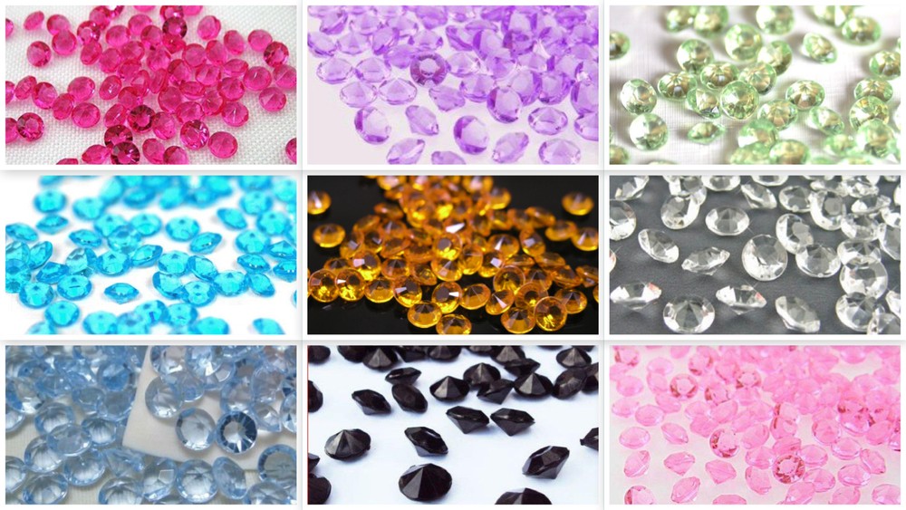 4.5mm Diamond Confetti Wedding Floral Vase Favor Party Decoration Table Scatter