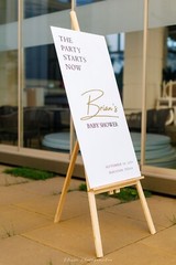White Baby Shower Welcome Sign – Baby Shower Decor – Custom Acrylic Sign