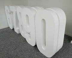 Polystyrene Number 95cm Decoration Buy Birthday Standing Anniversary Number Number