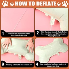 8 Pieces Dog Balloons for Birthday Party Decorations Include 4 Foil Dog Bone …