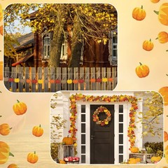 Kajaia 16 Pcs Mini Thanksgiving Fall Pumpkin Hanging Ornament for Tree 2.05 I…