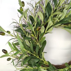 Olive Branch Wreath Artificial Wall Wedding Party Decor Farmhouse Olive garland