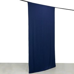 5 ft x 10 ft NAVY BLUE 4-Way Stretch Spandex Divider Backdrop Curtain Wedding