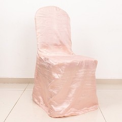 DUSTY ROSE Crinkle Crushed Taffeta Banquet CHAIR COVER Party Wedding Events