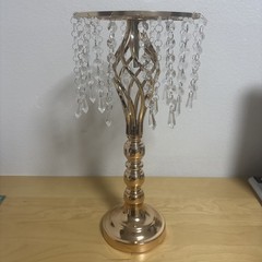 10Pcs Crystal Flower Stands Vases 55cm Wedding Centerpieces Dining Table Gold US