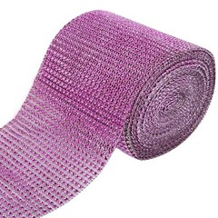 Multicolor Crystal Rhinestone Ribbon Tape Diamond Mesh Gift Decorations