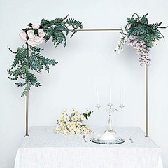 BalsaCircle 42-Inch Tall Gold Adjustable Over The Table Rod Stand B3320,