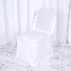 100 pcs White POLYESTER BANQUET CHAIR COVERS Wedding Reception Party Decorations