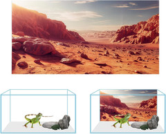 3 Pack Terrarium Background, 48X24 Inches Polyester Reptile Backgrounds, Cloth T