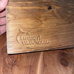 Rustic Marlin Just Married Wedding Sign Decor Wooden Hanging Celebration USA