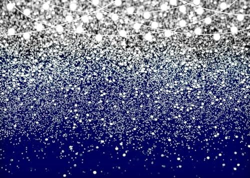 7x5ft Royal Blue Backdrop for Party Graduation Photo Backdrop 7X5FT Silver