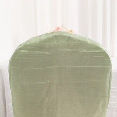 SAGE GREEN Crinkle Crushed Taffeta Banquet CHAIR COVER Party Wedding Events