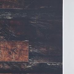 DARK BROWN 8 ft x 8 ft Printed Vinyl Photo Backdrop 3D Wood Design Banner Events