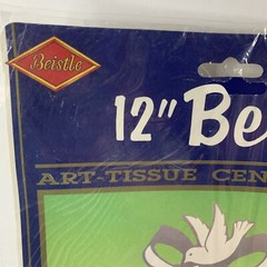 Vintage Beistle Co Honeycomb Paper 12″ Bell Art Tissue Centerpiece Shower 1983