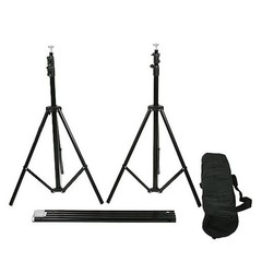8 ft x 10 ft BLACK Photography Backdrop Stand Kit Photo Background Wedding Party