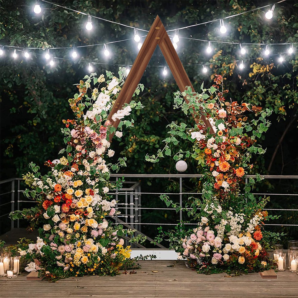 Thicken Solid Pine Wood Wedding Arch Frame for Garland Led Fairy Lights Balloons