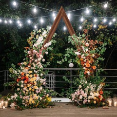 Thicken Solid Pine Wood Wedding Arch Frame for Garland Led Fairy Lights Balloons