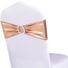 Pack of 50 spandex chair sashes bows for wedding party chair decorations