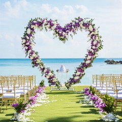 White Heart Shape Wedding Arch Stand Double Layers Metal Flower Balloon Arbors