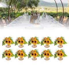 10 Pcs Metal Planter Elegant Wedding Centerpieces Vase for Wedding Party Decor