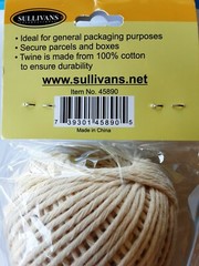 50m 100% Cotton White Twine String Cord Art Crafts Rope Packing Materials 2pack