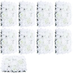 Flower Wall Backdrop 9pcs 40*60cm Artificial Flowers Floral Panels Wedding Decor
