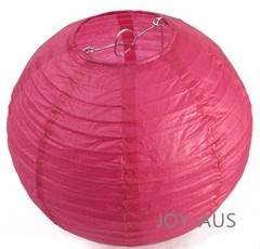 9x 30cm hotpink paper lanterns engagement wedding birthday party home decoration
