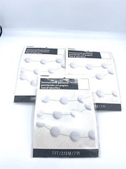 Lot Of Three Pack Honeycomb Garland White 7ft
