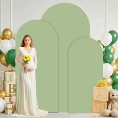 Arch Cover Wedding Arch Cover 6FT 6.6FT 7.2FT Arch 6FTx6.6FTx7.2FT Sage Green