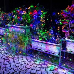 12ft x 5ft 360 LED Christmas Net Lights, 8 Modes Waterproof With Timer Low Vo…