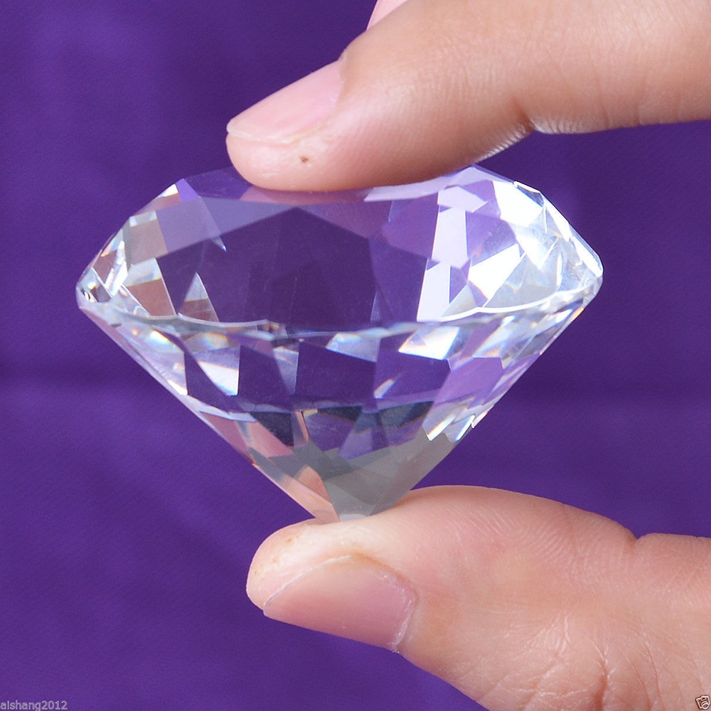 30mm Crystal Diamond Paperweight Decorative Ornament Wedding Gifts Keepsakes
