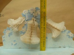 Vtg American Greetings Honeycomb Bells Cluster Tissue Wedding Table Decoration +
