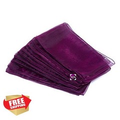 VDS Organza Chair Sashes Wine 100 PC