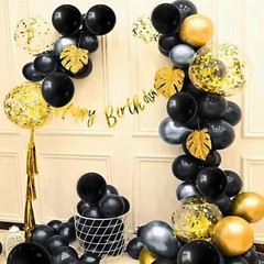 110pcs Black Balloon 12 inch, Black Latex Balloons for Birthday Party Baby Sh…