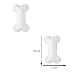 6PCS Dog Bone Balloon, White Aluminum Mylar Foil Pet-Themed Balloons, Perfect…