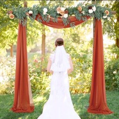 Outdoor Backdrop Curtain Densed Elastic Wedding Arch Drapes Photo Photography 2f