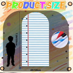 Notebook Arch Cover 6Ft Welcome Back to School Party Decorations Spandex Fitted